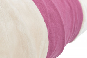 Tunel pentru Pisici, XXL, 35 x 115 cm, Bej/Fuchsia - Img 2