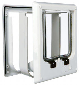 Usa Batanta pentru Pisici, 4-Way Electromagnetica, 21.1 x 24.4 cm, Alb