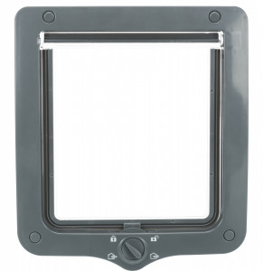 Usa Batanta XXL pentru Pisici, 4 Way, cu Tunel, 24 x 28 cm, Culoare Gri