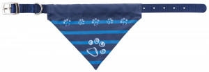 Zgarda Cu Esarfa, Premium, M-L:43-55 cm/25 mm mm, Indigo