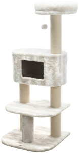 Ansamblu Cat Tree Nelli, 58x58x140, Alb/Taupe, 44429 - Img 4