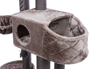Ansamblu Cat Tree XXL Andres, 70x48x190 cm, Capuccino, 44713 - Img 5