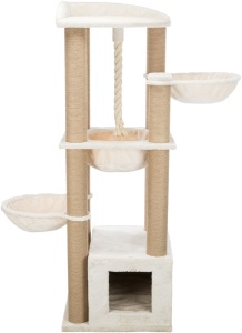Ansamblu Cat Tree XXL Elia, 58 x 58 x 172 cm, Crem