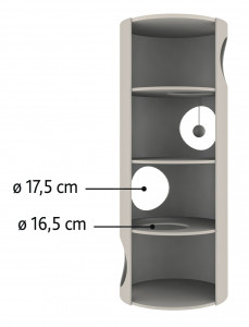 Ansamblu De Joaca, Turn Edoardo, 40 cm/ h: 100 cm, Maro/Crem - Img 2