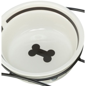 Castron Ceramic, 2.6 l/25 cm, Alb/Negru - Img 2