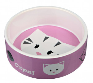 Castron Ceramic Mimi, Pentru Pisici, 0.3 l/12 cm, Diverse Culori - Img 3