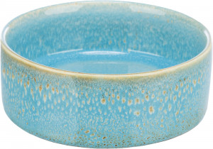 Castron Ceramic, Pentru Caini, 0.9 l/16 cm cm, Albastru, 25113 - Img 3