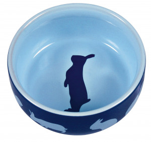 Castron Ceramic Pentru Iepuri, 250 ml/ 11 cm, Diverse Culori