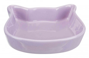 Castron Ceramic pentru Pisici, Diverse Culori, 0.25 l/12 x 12 cm, Culoare Simplu - Img 5