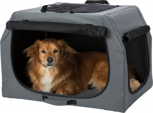 Casuta Kennel Mobil, poliester cu cadru metalic, S-M: 71 x 49 x 51 cm, 39732 - Img 2