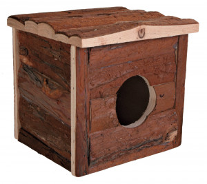 Casuta pentru Rozatoare, Jerrik, Lemn, 15 x 14 x 13 cm