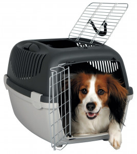 Cusca de Transport Capri 3 Open Top, S, 40 x 38 x 61 cm/Pana la 12 kg, Culoare Gri Inchis/Gri Deschis - Img 2