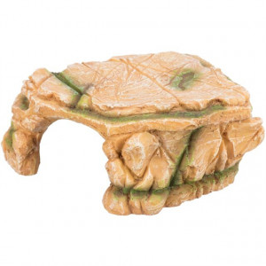 Decor Pentru Terariu/Acvariu, Platou Stanca Cu Pestera, 25 x 8 x 18 cm - Img 2