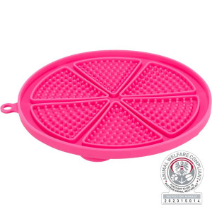 Farfurie Pentru Hranire Lenta, Lick`n'Snack, Cu Ventuze, Silicon,18 cm, Roz - Img 3