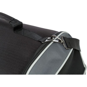 Geanta de Transport Animale Companie, pentru Avion, Airline, 55 x 23 x 40 cm, Pana la 7 kg, Negru/Gri - Img 5