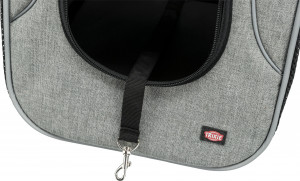 Geanta de Transport, Savina, Frontala, 30 x 33 x 26 cm, Pana la 10 kg, Negru/Gri - Img 7