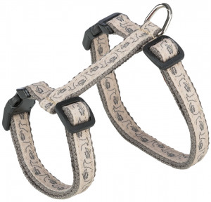 Ham Si Lesa Pentru Pisici, 27-45 cm/13 mm, 1.20 m, Gri/Bej - Img 3