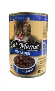 Hrana Umeda Pentru Pisici, Cat Menu Adult, Cu Ficat, 415 g