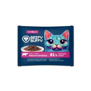 Hrana Umeda Pentru Pisici, Vita in Sos, 4x100 g