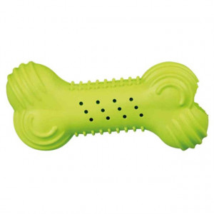 Jucarie Caini, Os Fosnitor, Cauciuc, Culoare Portocaliu, Dimensiune 11 cm - Img 2