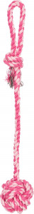 Jucarie Caini, Sfoara Cu Minge Tesuta, Culoare Lime/Petrol, Dimensiune ø 7/50 cm - Img 5