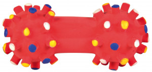 Jucarie Pentru Caini, Junior, Mini Gantera, Latex, 10 cm, Diverse Culori