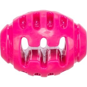 Jucarie Pentru Caini, Minge Rugby, TPR, 8.5 cm, Roz
