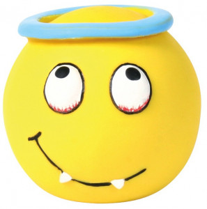 Jucarie Pentru Caini, Minge Smiley, Latex, Cu Sunet, 6 cm, Diverse Modele - Img 2