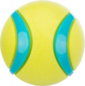 Jucarie Pentru Caini, Minge TPR, 6 cm, Lime/Albastru Petrol, 33410