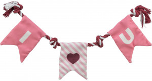 Jucarie Pentru Caini, Valentine's, Sfoara Cu Noduri, 50 cm, 9935261