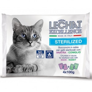 Lechat excelence, 4 x 100 g,Steril, Rata-Iepure