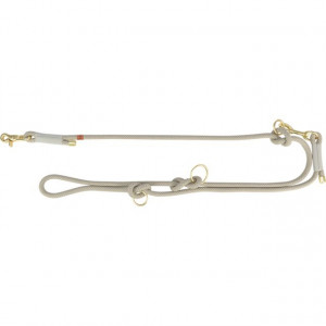 Lesa Coarda Soft, Reglabila, S-XL, 2.00 m/ø 10 mm, Diverse Culori, Culoare Gri/Gri Deschis