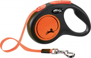 Lesa Flexi Banda, S: 5m/15 kg Portocaliu Neon, 209317