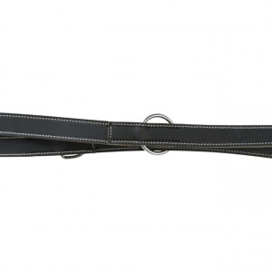Lesa Piele Rustic Heartbeat Reglabil, M-L: 2 m/20 mm, Negru - Img 5