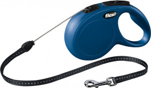Lesa Retractabila Classic, Snur, Diverse Culori, Culoare Albastru, Marime S, Dimensiune 8 m/Pana la 12 kg
