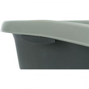 Litiera Carlo, Cu Rama, Be Eco, 38 x 17 x 58 cm, Antracit/Gri - Verde - Img 2