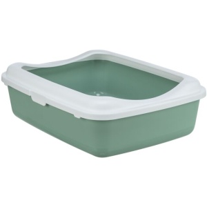 Litiera Classic, cu Rama, 37 x 15 x 48 cm, Verde Salvie/Alb