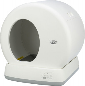 Litiera Cu Autocuratare Pentru Pisici 53 x 55.5 x 52 cm Alb