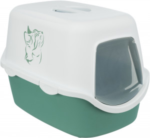 Litiera Vico, 40 x 40 x 56cm, Verde/Alb, 40279 - Img 1