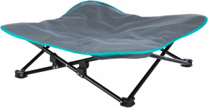 Pat Camping pentru Caini, Bej/Negru, Dimensiune 88 x 32 x 88 cm/Pana la 35 kg - Img 9