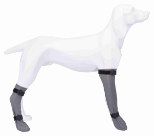 Soseta de Protectie pentru Caini, 1 bucata, XL: 12 cm/45 cm, Gri - Img 2