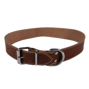 Zgarda Exo L0-L6, Simplu, Piele, Culoare Maro, Dimensiune 4.0/74 cm