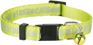 Zgarda Pentru Pisici Reflectorizanta, Wild Cute Smart Free Cats, Diverse Culori - Img 2