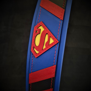 Zgarda Superman, Piele Naturala, M/L/XL, pentru Cane Corso, Labrador, Amstaff etc - Img 13