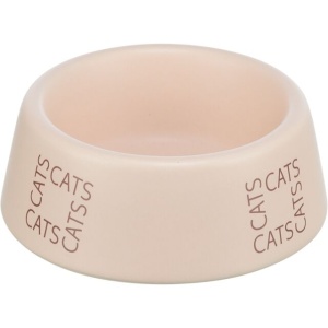 Castron Ceramic Pentru Pisici, 0.15 l/ 12 cm, Roz
