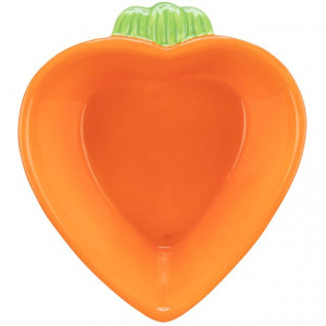 Castron Ceramic pentru Rozatoare, Forma Morcov, 180 ml / 12 x 11 cm, Portocaliu - Img 5