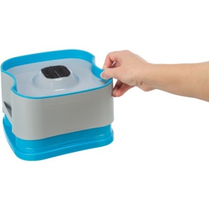 Castron pentru Calatorie, Strong, Plastic, 21 x 11 x 21 cm, Gri/Petrol - Img 4