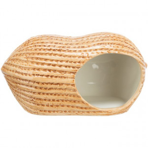 Casuta Ceramica pentru Hamsteri, Forma Arahida, 17 x 8 x 8 cm