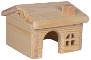 Casuta pentru Hamsteri, Lemn, 15 x 11 x 15 cm