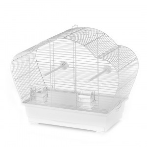 Colivie Pentru Pasari Beta 56,5x28x44,5 cm Alb 493/118 - Img 1